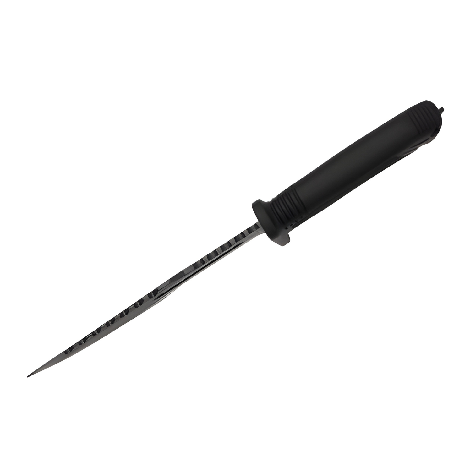 Cutit camping Cribeau, lama fixa otel inoxidabil, strat negru, maner antiderapant, 31cm