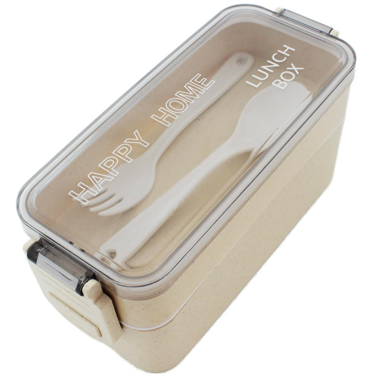 Cutie pentru pranz, 750 ml, tacamuri, 2 compartimente