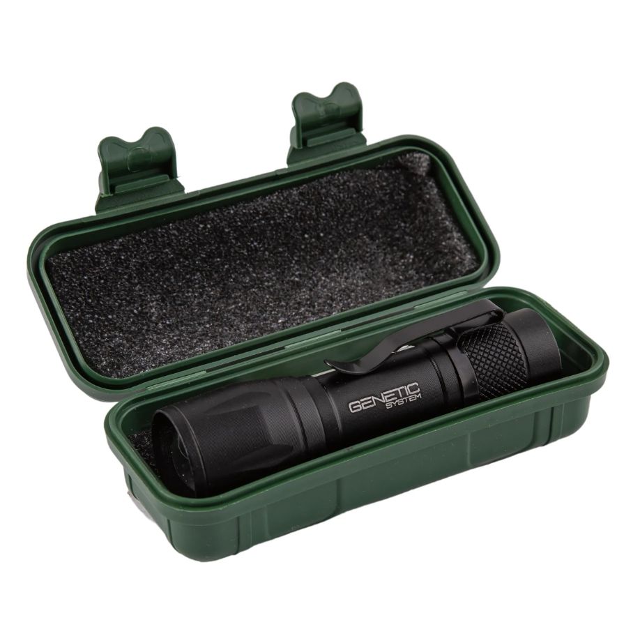 Lanterna LED CREE + COB, Zoom, 1000 Lumeni, Aluminiu, Rezistenta Apa, USB, 10 cm