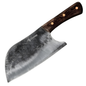 Satar Bucatarie Mare 30 cm, Lama Lata Inox 20 cm, Maner Lemn, Cutit pentru Taiat Carne, Oase si Legume
