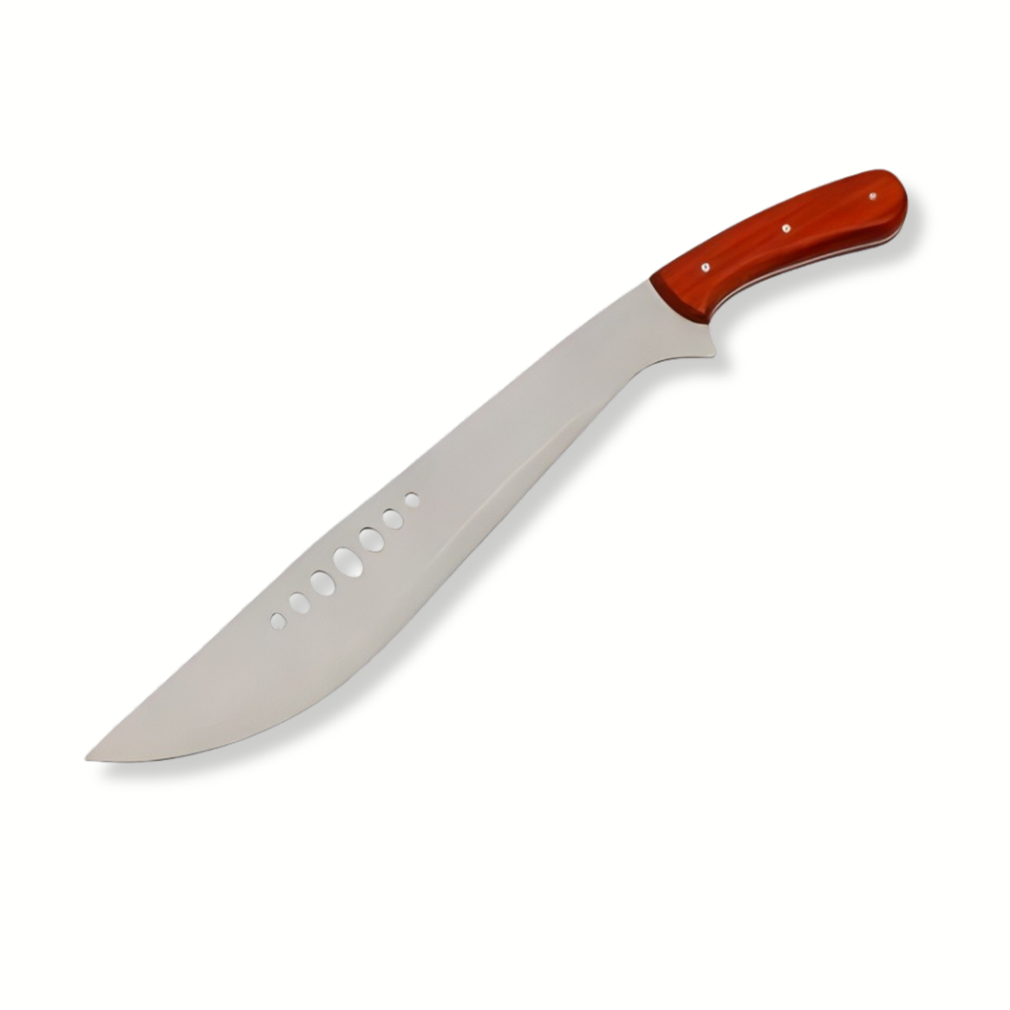 Cutit Outdoor Mare 47 cm cu Lama Inox 34 cm, Maner Lemn, Husa Inclusa, Unealta pentru Camping si Activitati in Natura