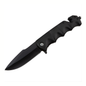 Cutit Pliabil Outdoor 23 cm Negru Lama Inox Taietor Centura Spargator Geam