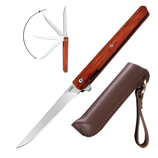Cutit Pliabil  21.5 cm, oțel inoxidabil, Cutit Outdoor Multifunctional pentru Camping si Drumetii