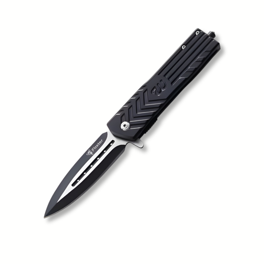 Cutit Pliabil  21 cm, Lama cu Blocare, Spargator Geam, Maner Metalic, Clip Centura, Cutit Outdoor Supravietuire