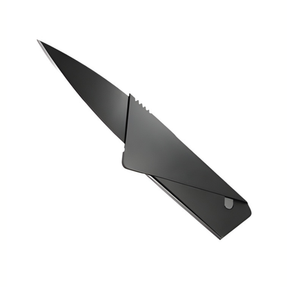 Cuțit Portabil tip card, Ultra Subțire, Transformabil, Lama Inox 65mm, Design Compact pentru Buzunar