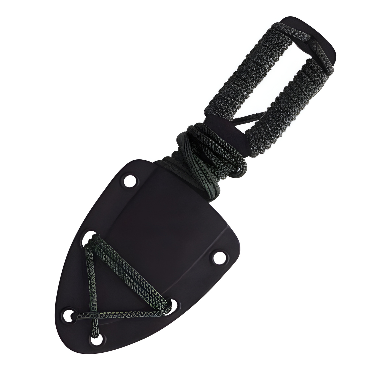 Cutit Supravietuire Lama Fixa 13 cm Otel Inox Maner Sfoara cu Husa