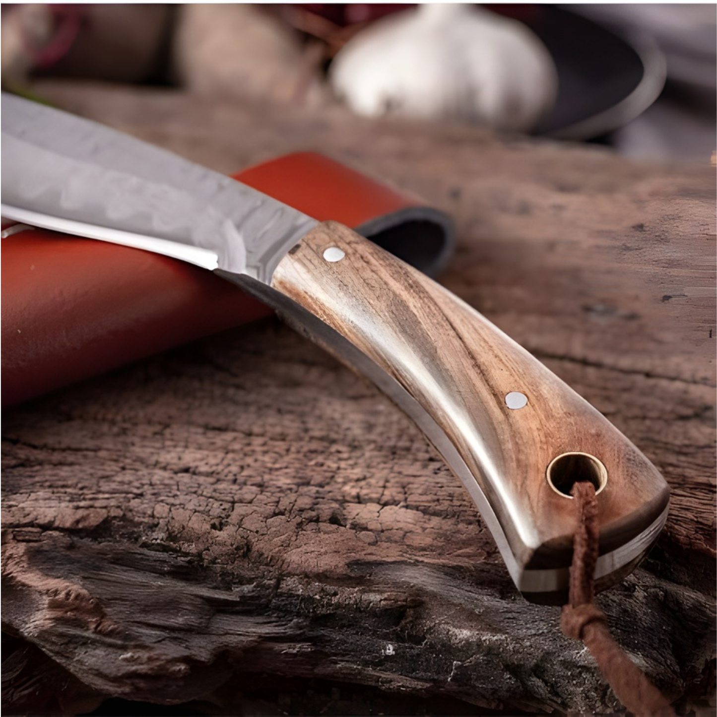 Cutit Outdoor Fix 19 cm Lama Inox Maner Ergonomic cu Husa - Camping Drumetii