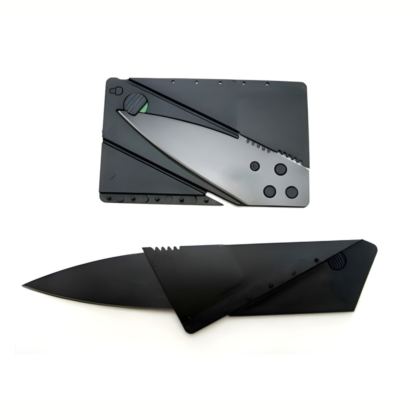 Cuțit Portabil tip card, Ultra Subțire, Transformabil, Lama Inox 65mm, Design Compact pentru Buzunar
