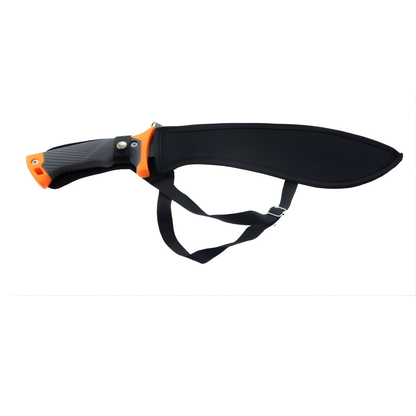 Maceta Kukri Outdoor 45 cm cu Husa, Lama Inox 440, Maner Ergonomic Antiderapant, Unealta pentru Gradina si Activitati in Natura