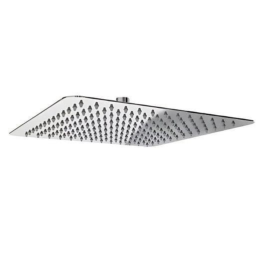 Cap de Dus Patrat Crom, Ultra-Subtire, Otel Inoxidabil, Design Modern, 2 mm grosime