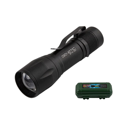 Lanterna LED CREE + COB, Zoom, 1000 Lumeni, Aluminiu, Rezistenta Apa, USB, 10 cm